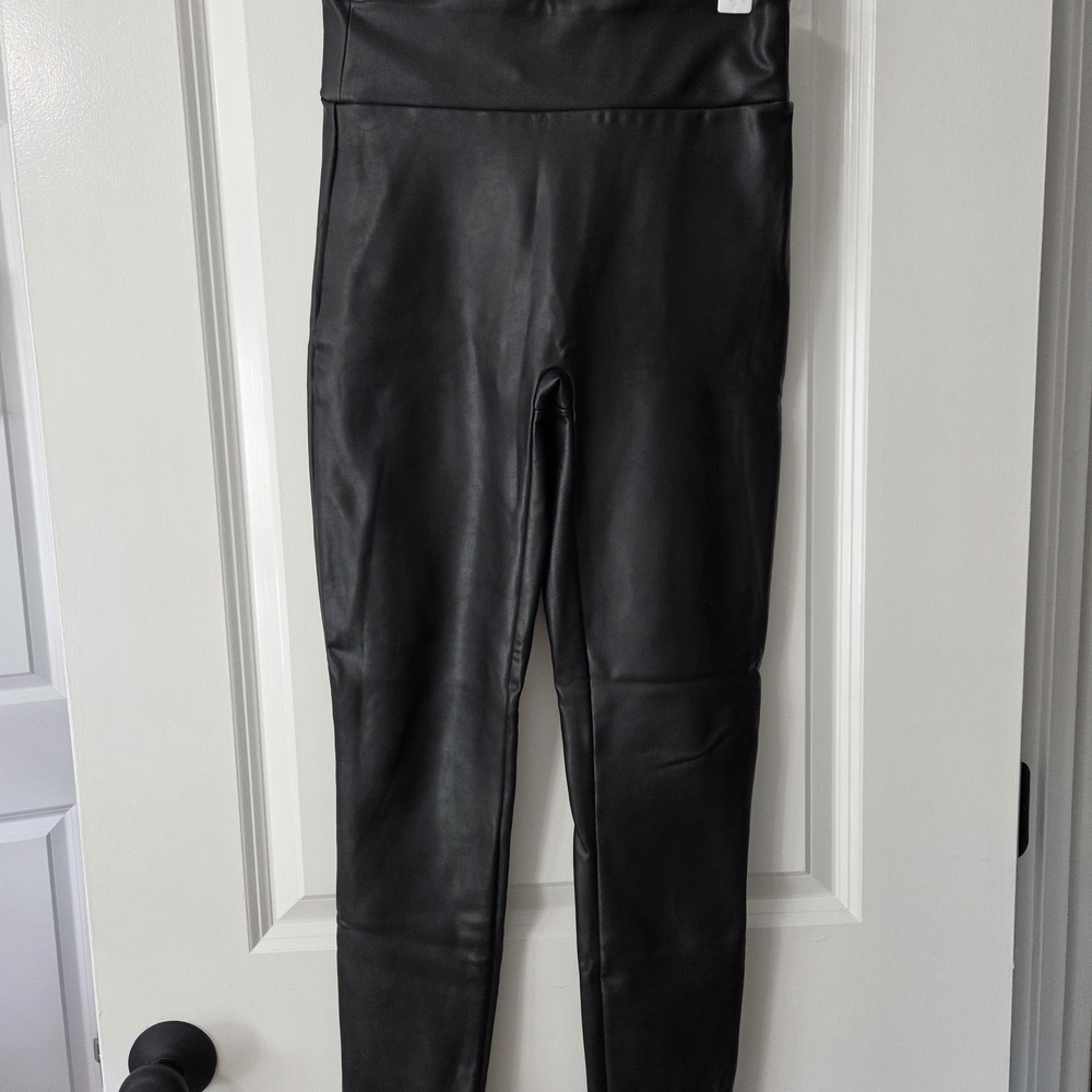 Abercrombie & Fitch Black Leather Look Pants